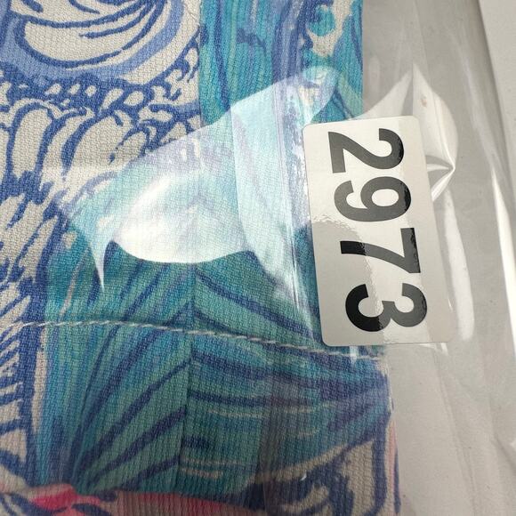 Lilly Pulitzer Walsh Shorts Womens 8 Blue Haven Seashells Pockets Beach Vacation - Picture 11 of 12